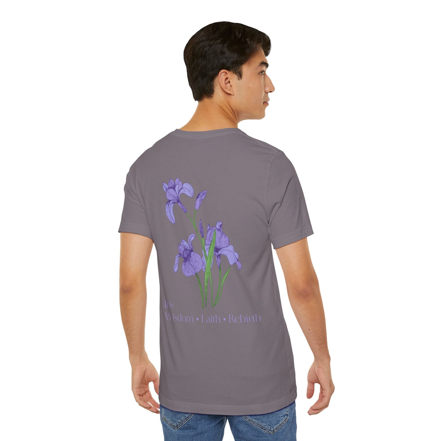 Blooming Elegance: Iris Tee - Unisex Jersey Short Sleeve Shirt